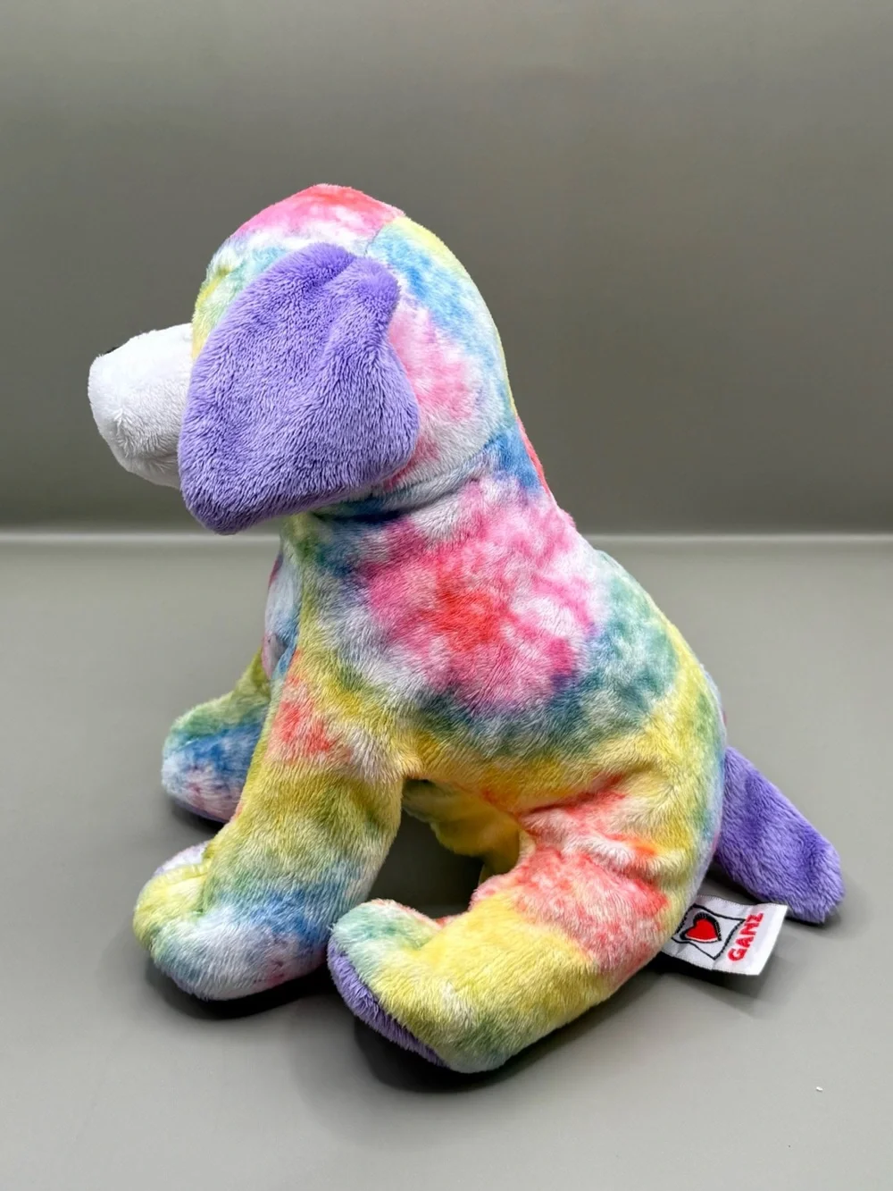 GANZ Webkinz Tie Dyed Puppy Plush Stuffed Animal NO CODE Rare HTF